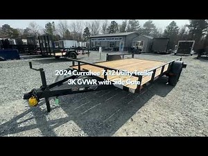 NC Trailers: Currahee 7x12 Landscape Utility Trailer with Side Gate 3K GVWR