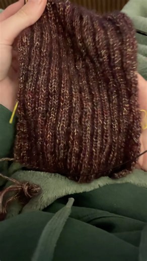 Test knit increases :D knitting- knit 2X2 ribbing