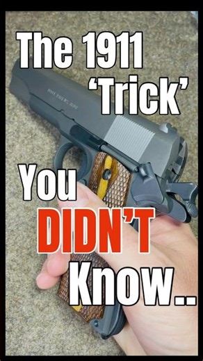 1911 Trick you didn’t know #1911 #1911pistol #ww2 #wwii #acp #tips #tipsandtricks #gunsafety #short
