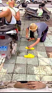 13K views · 73 reactions | The Ultimate Sleeping Friend Shoe Prank!  Description: Never sleep in public when you have friends like this! Watch how this prankster glues his friend's slippers to the sidewalk. The waking moment is absolutely priceless! Tag a friend who deserves this prank! ​ (Hashtags): #ShoePrank #SleepingPrank #FriendsPrank #FunnyFails #ComedySkit #SidewalkSlam #BestPranks | gaming video b | Facebook