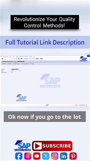 Revolutionize Your Quality Control Methods | SAP QM Planning and Execution | QM Inspection Execution