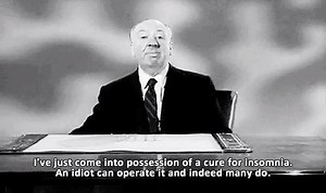 450 reactions · 112 shares | Maybe not the best solution for getting some sleep. | Alfred Hitchcock | Facebook