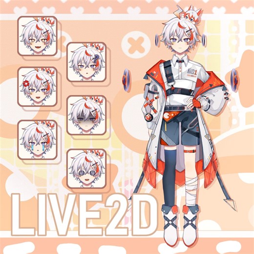 Boy Live2d Vtuber Model for Commercial Use | Premade Vtuber Model | Live2d Model | Vtuber Model | Boy Model | Fully Rigged | Ready to Use - Etsy