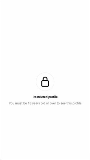 you must be 18 year old or over to see this profile | How to fix Restricted profile / Instagram