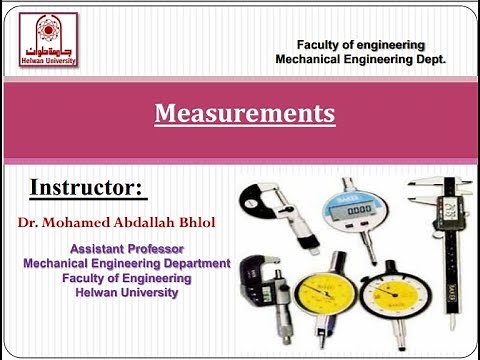 lecture no 1 measurement introduction (part 1)