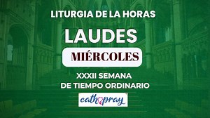4.7K views · 319 reactions | LAUDES DE HOY. MIÉRCOLES 12 DE NOVIEMBRE 2025 I XXXII SEMANA DE TIEMPO ORDINARIO | #cathopray Unete a WhatsApp: https://chat.whatsapp.com/E0wIYQlcEG72deTzFxKTTG Únete a Facebook: https://www.facebook.com/share/19LLxqPFZR/ Únete a Instagram: https://www.instagram.com/cathopray_?igsh=aTdvYng1cnoydHZz Únete a X: https://x.com/cathopray?t=ypQyltdaugY6T7aVGqS0qw&s= | Cathopray | Facebook