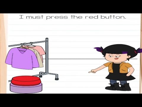 Brain Test 4 level 12 I must press the red button. solution Walkthrough