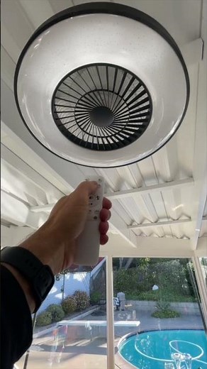 These modern ceiling fans with lights that are dimmable with a remote & three speeds are amazing.