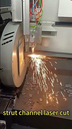 KOKA factory strut channel laser cut workshop, slotted strut channel, stainless steel strut channel