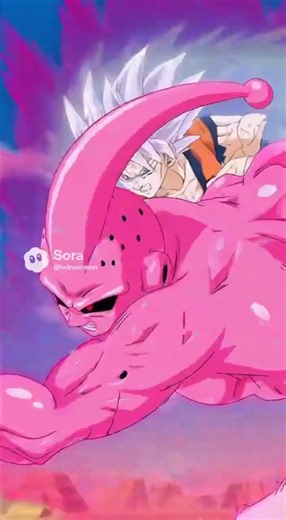 Ultra instinct Goku vs evil buu #ai
