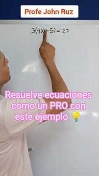 Resuelve ecuaciones como un PRO con este ejemplo 💡 #matemáticas #educación #aprender #educación