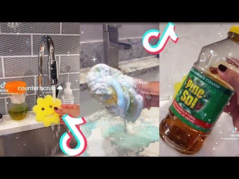 1H of Satisfying Sudsy Scrubbing and Cleaning🧼 ASMR 🔊TikTok Compilation✨Cleaning TikToks Compilation