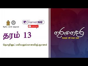 A/L Science for Technology (தொழினுட்பவியலுக்கானவிஞ்ஞானம்) - தரம் 13