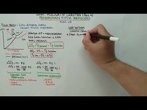 SIFAT KOLIGATIF LARUTAN (Part 4), Penurunan Titik Beku Larutan