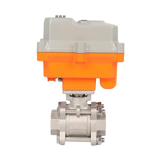 Modulating Style 110vac-230vac Motorized Ball Valve,3-piece SS304/316 Explosion Proof Electric Ball  Valve with Actuator