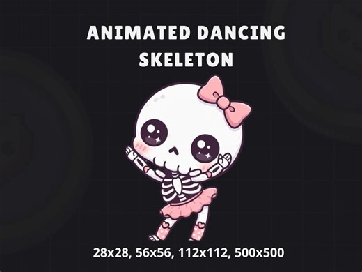Animated Skeleton Emote for Twitch & Discord – Dancing Loop GIF - Etsy