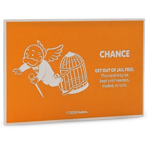 2026 Monopoly - Get Out Of Jail Free 1oz Silver Collectible Coin