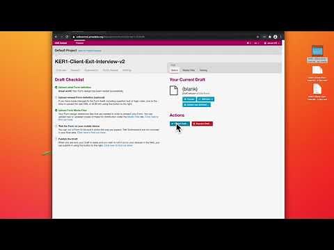 How to upload forms to ODK Central