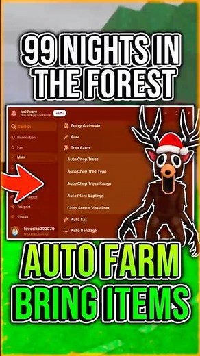 NEW 99 NIGHTS IN THE FOREST SCRIPT | INF ITEMS, FLY, AUTO FARM DAYS, KILL AURA, GOD MODE | ROBLOX