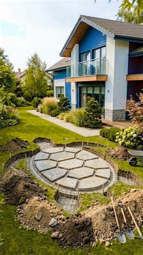 Turtle-Shaped Pond Build 🐢 From Dirt to Luxury Oasis! (Satisfying Timelapse)