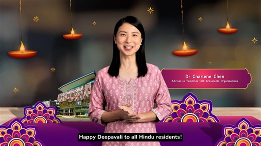 Happy Deepavali! Greetings from Adviser to Tampines GRC GROs, Dr. Charlene Chen 陈以君. May the celebration bring light, happiness, and good health into your homes! #Deepavali2025 #OurTampinesHub #TakeMe2OTH | Our Tampines Hub