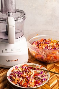 1.7K views · 39 reactions | Need an easy holiday starter? Cut prep time in half with this Shredded Veggie Slaw, chopped quickly in the 9-Cup Continuous Feed Food Processor. https://www.cuisinart.com/shopping/appliances/food_processors/fp-9cf/ : @avocado_skillet #cuisinart_partner | Cuisinart | Facebook