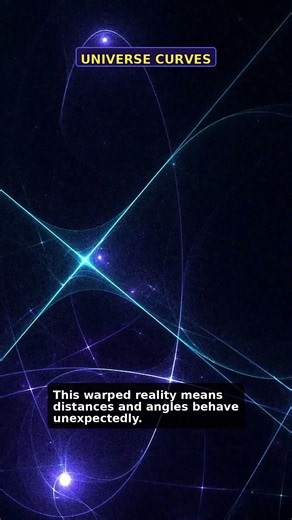 Non-Euclidean Space: Where Parallel Lines Meet & Reality Bends #Shorts