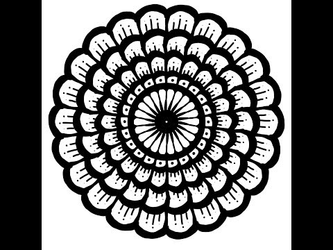 Mandala Art for beginners🌹Ibispaintx mandala🌹Digital Mandala @ChosenArt