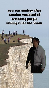 Cliffs don't do second chances. With more cracks emerging along the cliffs, we ask people to stay well away from the edge and base. Sure, it's a stunning view but no shot or video is worth getting that close. #SevenSisters #SevenSistersCliffs #BeachyHead #BirlingGap #FYP | South Downs National Park