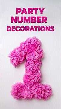 DIY Party Number Decoration 🎉 | Easy Birthday Number Craft