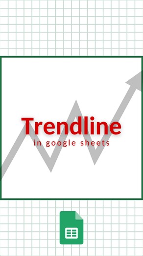 Trendline in Google Sheets‼️ 🗂️ Don’t forget to save this post for future reference! Plus… 🎁 Bonus content at the Link In Bio including… 📚 Excel and Google Sheets courses for beginners to advanced! 📊 FREE Excel Templates! 👯 Follow us on TikTok, YouTube, Twitter, and more! 🙋 Let us know what you want to learn next! 👇 - #cheatsheets #excel #exceltips #exceltricks #spreadsheets #corporate #accounting #finance #workhacks #tutorials | CheatSheets
