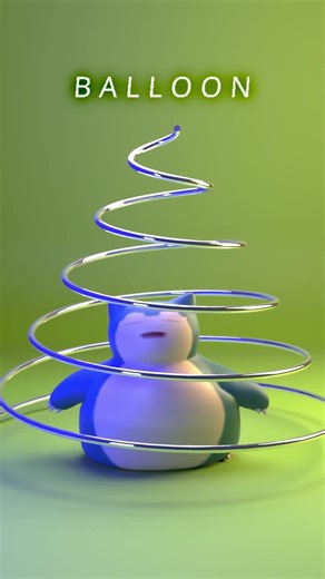 POKEMON : catch them all with a spring ! #3danimation #3dart #blender3d #satisfying