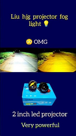 2 inch led projector fog light 💡 | Liu hjg led projector fog light | #automobile #modified #shorts