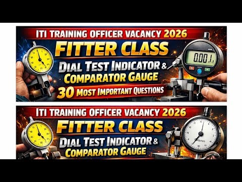 MP ITI TRAINING OFFICER VACANCY 2026 || MP ITI TO Bharti 2026 || MP ITI TO FITTER TRADE Classes ||