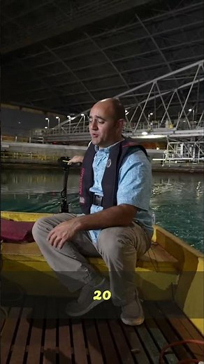 Engineering Playground: Measuring Waves in a Massive Basin #shorts