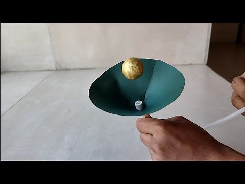 ping pong ball floating in air experiment with explanation / usefull for science exhibition