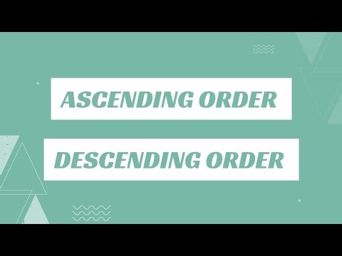 Learn Ascending & Descending Order Fast!💥