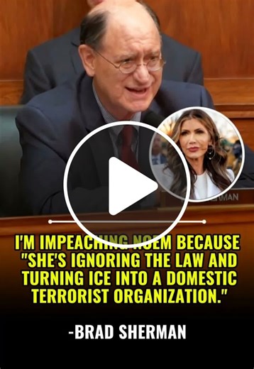 Unbelievable. Democrat Congressman Brad Sherman is now openly calling to impeach Homeland Security Secretary Kristi Noem — one of the strongest, most effective leaders in President Trump's cabinet — because she's actually doing he - NewsBreak