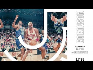 Cliff Robinson 41 PTS vs. Minnesota | Classic Trail Blazers Games