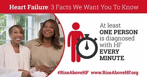 17K views · 698 reactions | 1 in 5 people will develop #heartfailure in their lifetime. Help us change the odds and #RiseAboveHF | American Heart Association | Facebook