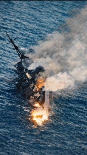 HMS EXETER (British Heavy Cruiser, 1929-1942), Sinking on 1 March 1942 after engagement with Japanese Cruisers off Java. #navy #military #british | DeckCore