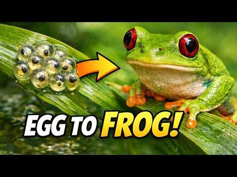 Watch a Tiny Egg Transform Into a Frog | Incredible Tree Frog Metamorphosis