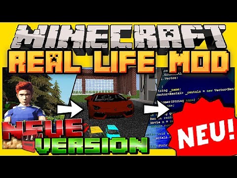 Minecraft REAL LIFE MOD 1.12.2 | Trinken, Temperatur, Realistic Survival - Official Mod DevLog