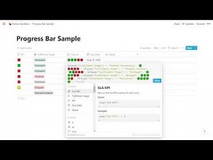 Creating Progress Bars in Notion
