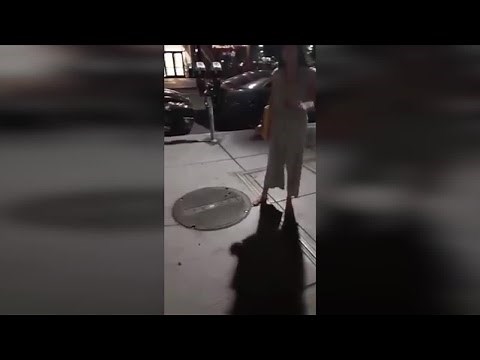 White woman caught yelling racial slurs, threats at black man in downtown San Diego