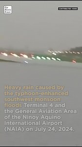 Parts of NAIA flooded due to heavy rain Heavy rain caused by the typhoon-enhanced southwest monsoon floods Terminal 4 and the General Aviation Area of the Ninoy Aquino International Airport (NAIA) on July 24, 2024. CONTRIBUTED VIDEO | The Manila Times