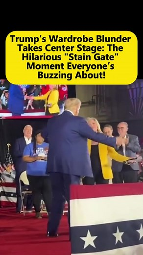 Trump's Wardrobe Blunder: The Stain Gate Moment
