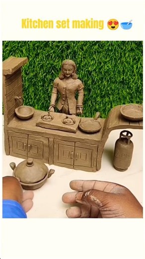 🍜amazing miniature handmade kitchen set with clay🍽mini kitchen set☕️polymer clay art