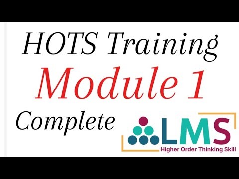 HOTS Training Complete Module 1 solutions