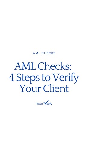 What does an AML check actually involve? AML checks include identity verification, face match, sanctions and PEP screening, and address verification — all designed to protect businesses from financial crime. Full explainer in bio.